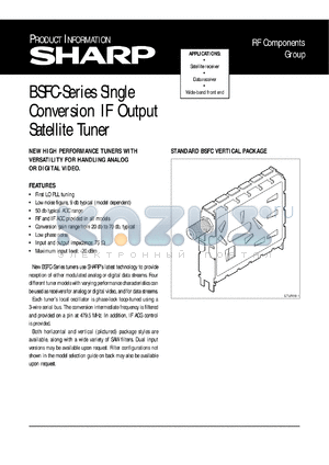 BSFC77GW6 datasheet - Conversion IF output satellite tuner