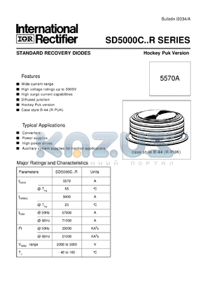 SD500OC26R datasheet - Standard recovery diode