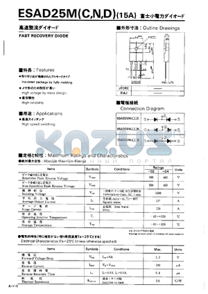 ESAD25M-D datasheet - Fast recovery diode