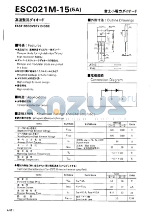 ESCO21M-15 datasheet - Fast recovery diode