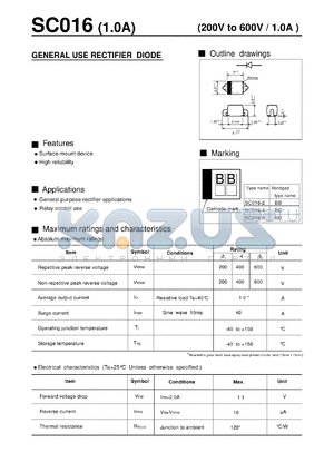 SC016-4 datasheet - General use rectifier diode
