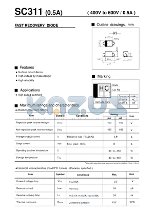 SC311-4 datasheet - Fast recovery diode