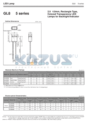 GL8HS5 datasheet - LED lamp