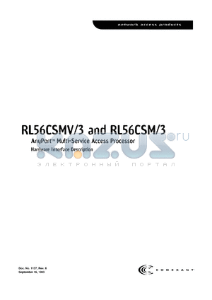 RL56CSMV/3 datasheet - Any port multi-service access processor