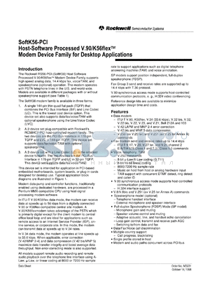 RS56 datasheet - Soft K56-PCI