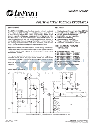 7805K datasheet - Positive Fixed Linear Voltage Regulators