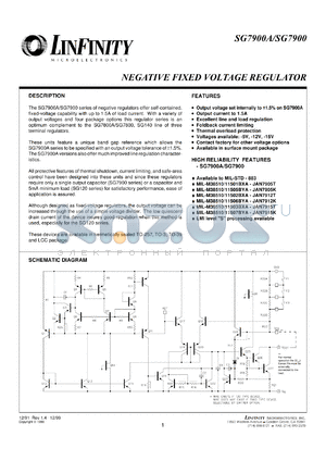 7905K datasheet - Negative Fixed Linear Voltage Regulators