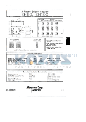 EH10002Z1 datasheet - 3 Phase Bridge