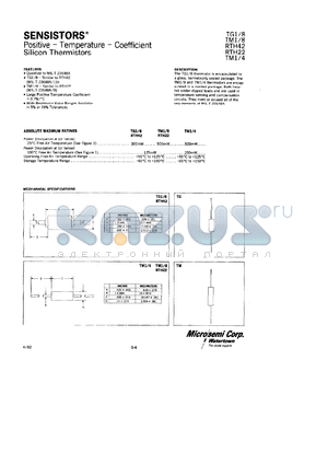 TG1.8.102J datasheet - Sensistor