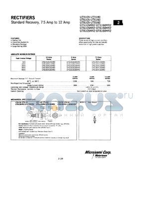 UT6130 datasheet - Standard Rectifier (trr more than 500ns)