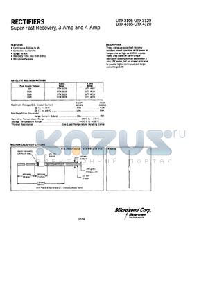 UTX3110 datasheet - Fast Rectifier (100-500ns)