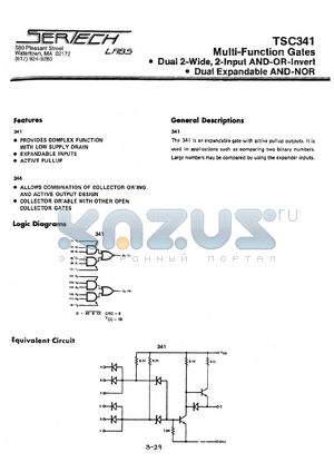 TC341AL/CL datasheet - High Noise Immunity Logic