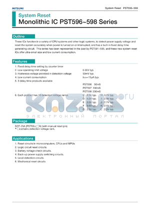 PST596DN datasheet - System reset