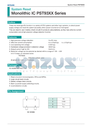 PST9320U datasheet - System reset