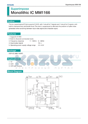 MM1166XF datasheet - Superimpose