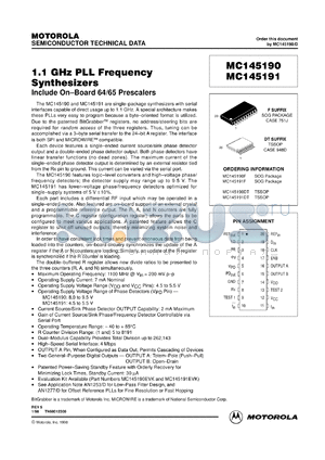 MC145190 datasheet - Evalution board manual
