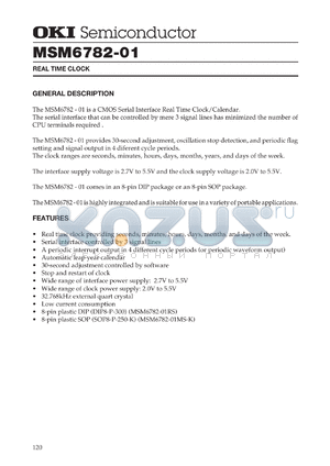 MSM6782-01RS datasheet - Real time clock