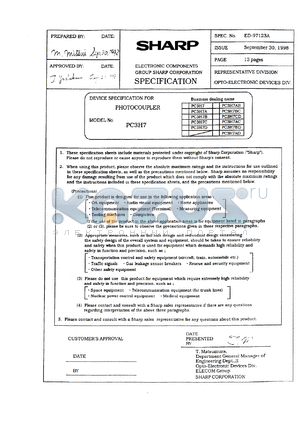 PC3H7B datasheet - Photocoupler