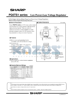 PQ5TS1A datasheet - Low power-loss voltage regulator