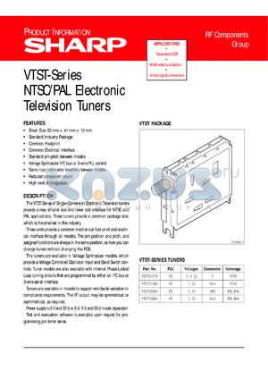 VTST5UZ68 datasheet - NTSC/PAL electronic television tuner