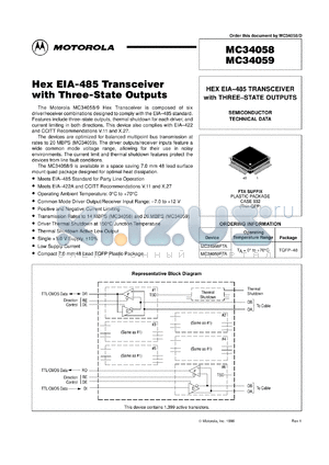 MC34059FTA datasheet - HEX EIA-485 transceiver