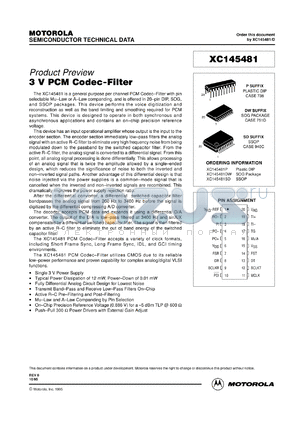 XC145481D datasheet - Schottky barrier tectifier