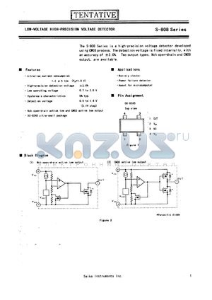 S-80812ANNP-E72-T2 datasheet - Low-voltage high-precision voltage detector