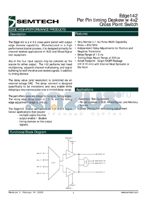 D142 datasheet - Cross point switch