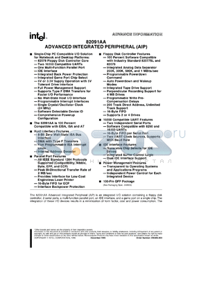 S82091AA datasheet - Advanced integrated peripheral (AIP)