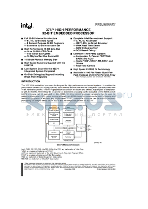 A376 datasheet - High performance 32-Bit embedded processor