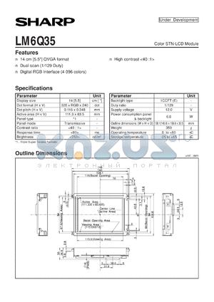 LM64Q35 datasheet - Color STN-LCD module