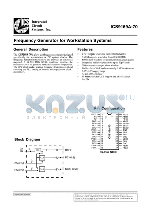 AV9169AM-70 datasheet - Frequency generator for Workstation system