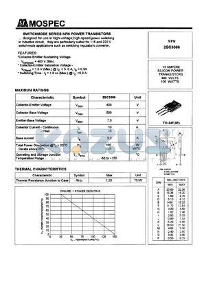2SC33306 datasheet - 10Ampere NPN silicon power transistor