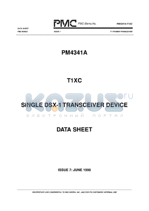 PM341A-QI datasheet - Single DSX-1 transceiver device