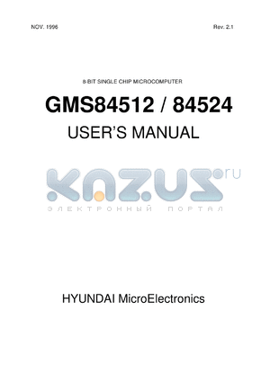 GMS84512T datasheet - 8-bit single-chip microcomputer. ROM size 12K EPROM  bytes. RAM 256 bytes. OTP chip