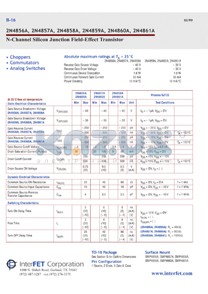 SMP4857A datasheet - N-Channel silicon junction field-effect transistor