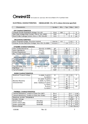 OM300L60CMD datasheet - Module