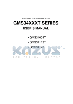 ZTA3.84MG datasheet - 3.84MHz,  4-bit single chip microcomputer