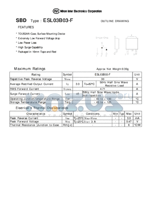 ESL03B03-F datasheet - 30 V, diode