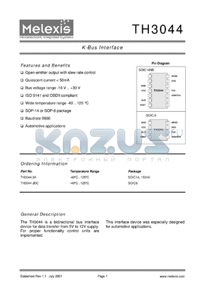 TH3044JDC datasheet - K-bus interface