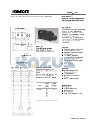 ND471825 datasheet - 1800V, 250A general purpose diode/scr diode