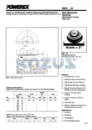 R6220230PS datasheet - 200V, 300A fast recovery single diode