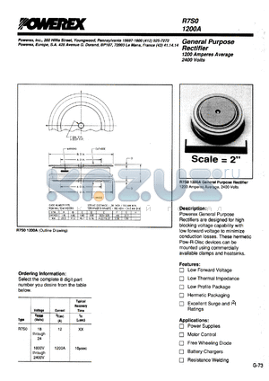 R7S00212 datasheet - 200V, 1200A general purpose single diode