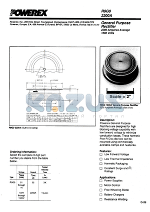 R9G00822 datasheet - 800V, 2200A general purpose single diode