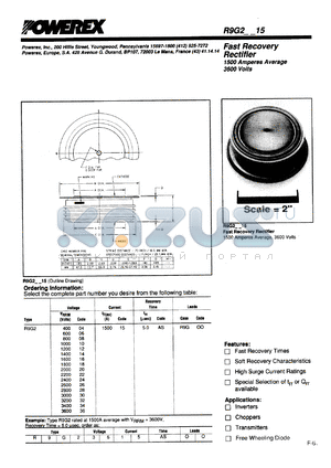 R9G22415AS datasheet - 2400V, 1500A fast recovery single diode
