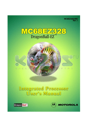 XC68EZ328PU16V datasheet - 32-bit microprocessor, 16.58MHz
