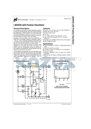 LM3909M datasheet - LED Flasher/Oscillator