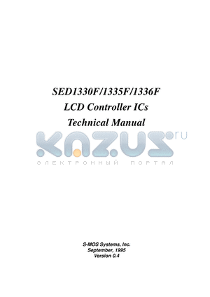 SED1336F0A datasheet - LCD controller IC