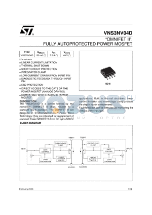 VNS3NV04D datasheet - 