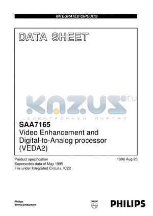 SAA716WP5 datasheet - Video enhancement and digital-to-analog processor (VEDA2).